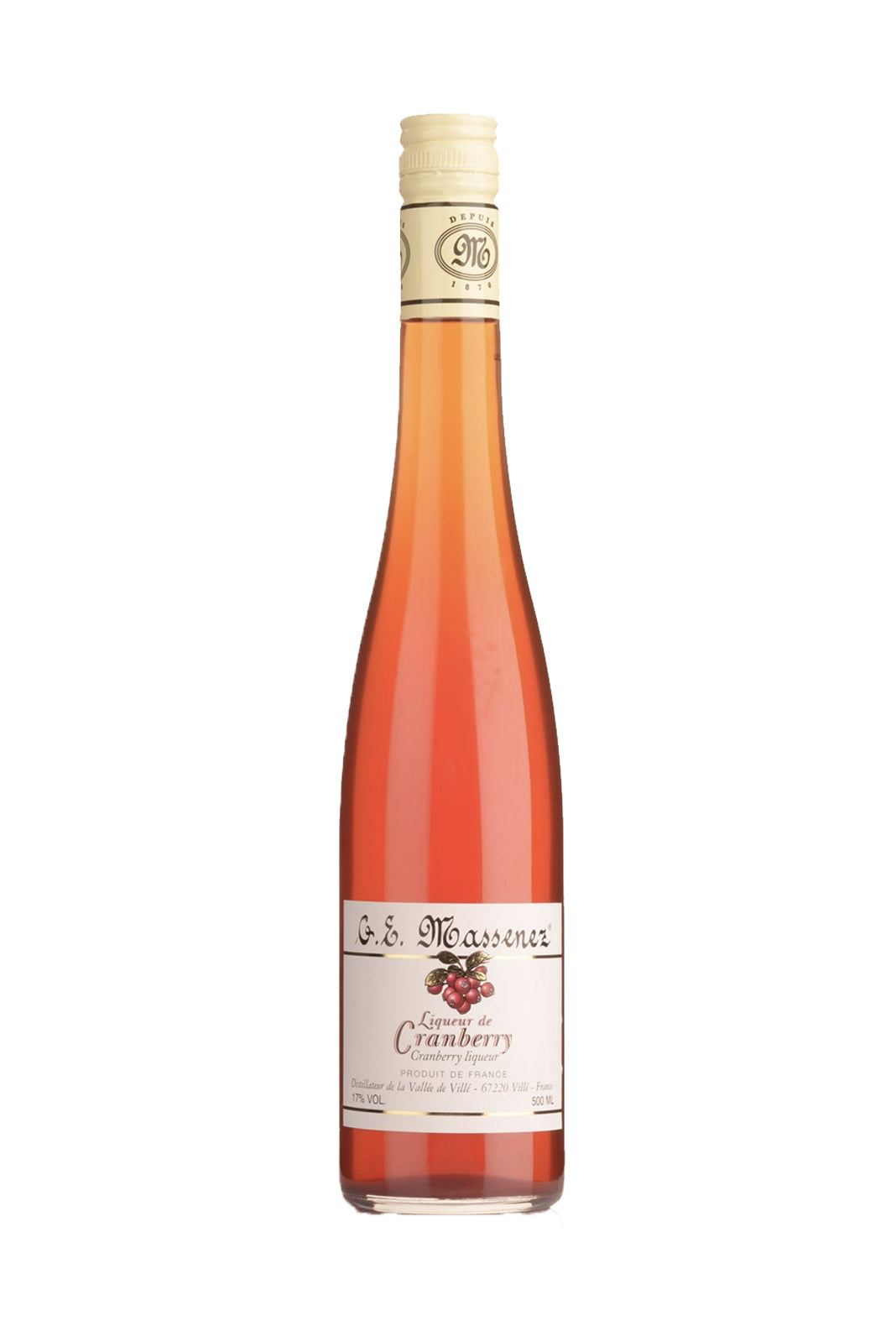 Massenez Liqueur de Cranberry 17% 500ml
