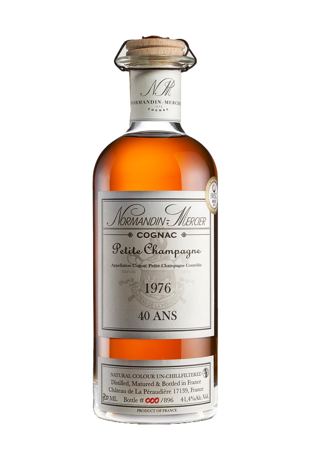 Normandin-Mercier Cognac 1976 Petite Champagne Limited Batch #896 41.4% 700ml