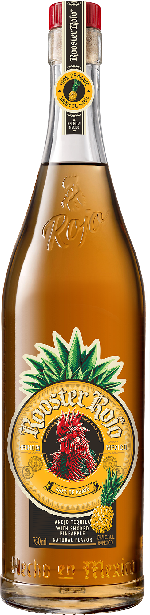 Rooster Rojo Tequila Reposado Smoked Pineapple 38% 700ml