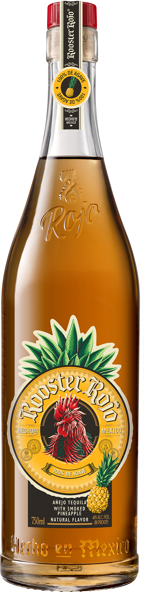 Rooster Rojo Tequila Anejo Smoked Pineapple 38% 700ml