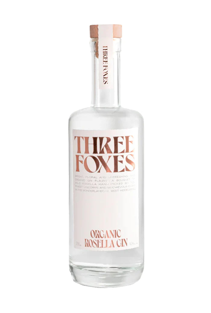 Three Foxes Organic Rosella Gin 40% 700ml