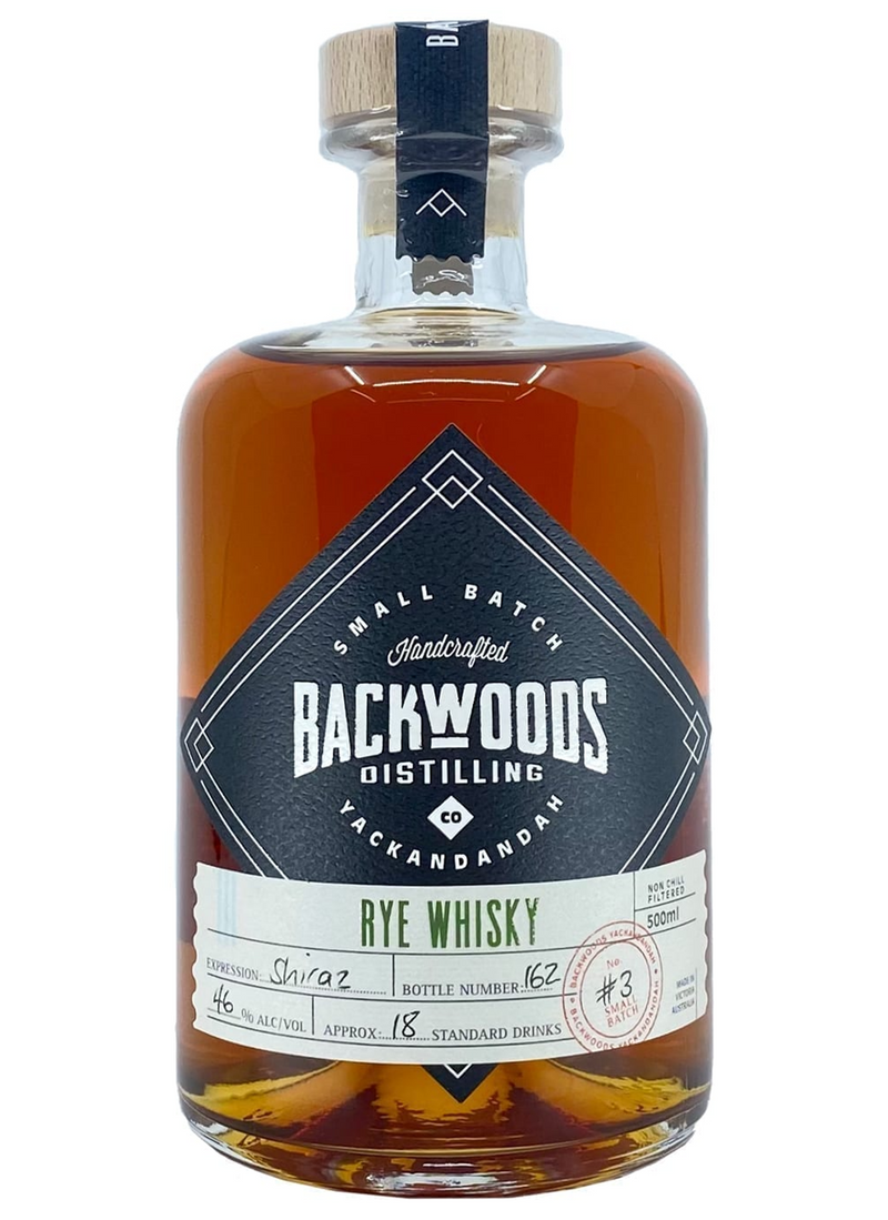Backwoods Rye Whisky Batch 3  46% 500ml
